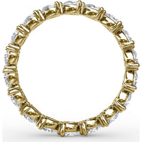 Eternity Band with Three-Prong Set Pear-Shaped Diamonds by Fana - 1.00 Carat Total Diamond Weight
