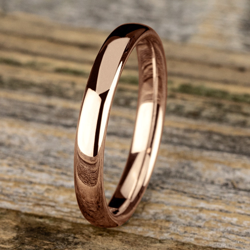 Euro Comfort-Fit ® Men's Wedding Band in 14K Rose Gold - 3.5mm Width by Benchmark