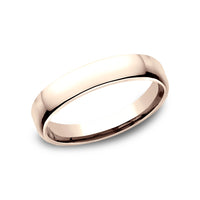 Euro Comfort-Fit ® Men's Wedding Band in 14K Rose Gold - 4.5mm Width by Benchmark