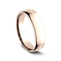 Euro Comfort-Fit ® Men's Wedding Band in 14K Rose Gold - 5.5mm Width by Benchmark
