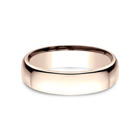 Euro Comfort-Fit ® Men's Wedding Band in 14K Rose Gold - 5.5mm Width by Benchmark