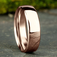Euro Comfort-Fit® Men's Wedding Band in 14K Rose Gold - 6.5mm by Benchmark