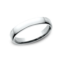 Euro Comfort-Fit ® Men's Wedding Band in 14K White Gold - 3.5mm Width by Benchmark