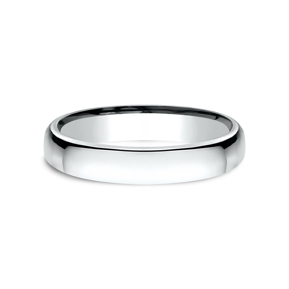 Euro Comfort-Fit ® Men's Wedding Band in 14K White Gold - 3.5mm Width by Benchmark