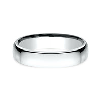 Euro Comfort-Fit ® Men's Wedding Band in 14K White Gold - 4.5mm Width by Benchmark