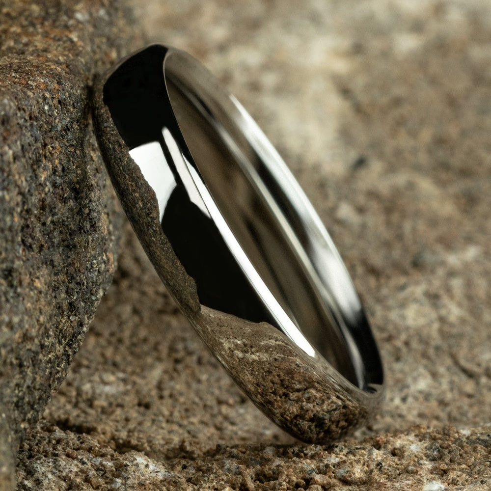 Euro Comfort-Fit ® Men's Wedding Band in 14K White Gold - 4.5mm Width by Benchmark