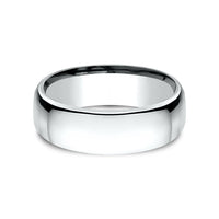 Euro Comfort-Fit® Men's Wedding Band in 14K White Gold - 7.5mm Width by Benchmark