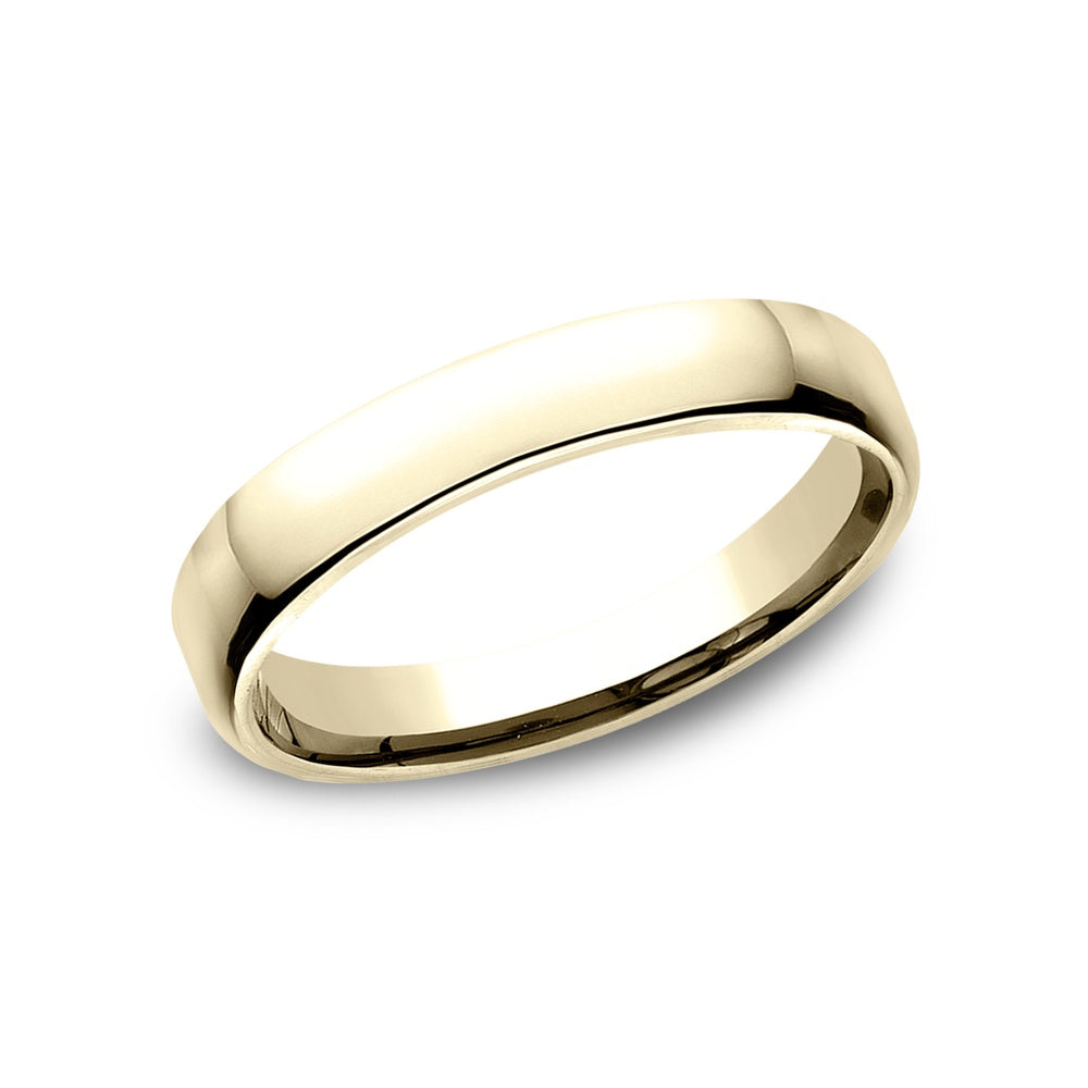 Euro Comfort-Fit ® Men's Wedding Band in 14K Yellow Gold - 3.5mm Width by Benchmark