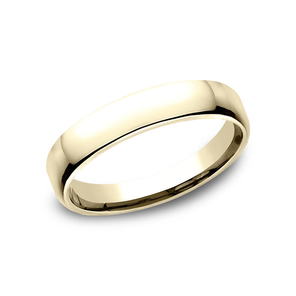 Euro Comfort-Fit ® Men's Wedding Band in 14K Yellow Gold - 4.5mm Width by Benchmark