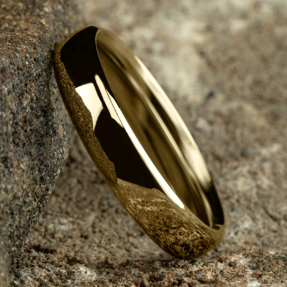 Euro Comfort-Fit ® Men's Wedding Band in 14K Yellow Gold - 4.5mm Width by Benchmark