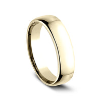 Euro Comfort-Fit® Men's Wedding Band in 14K Yellow Gold - 5.5mm Width by Benchmark