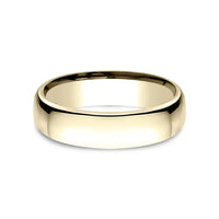 Euro Comfort-Fit® Men's Wedding Band in 14K Yellow Gold - 5.5mm Width by Benchmark