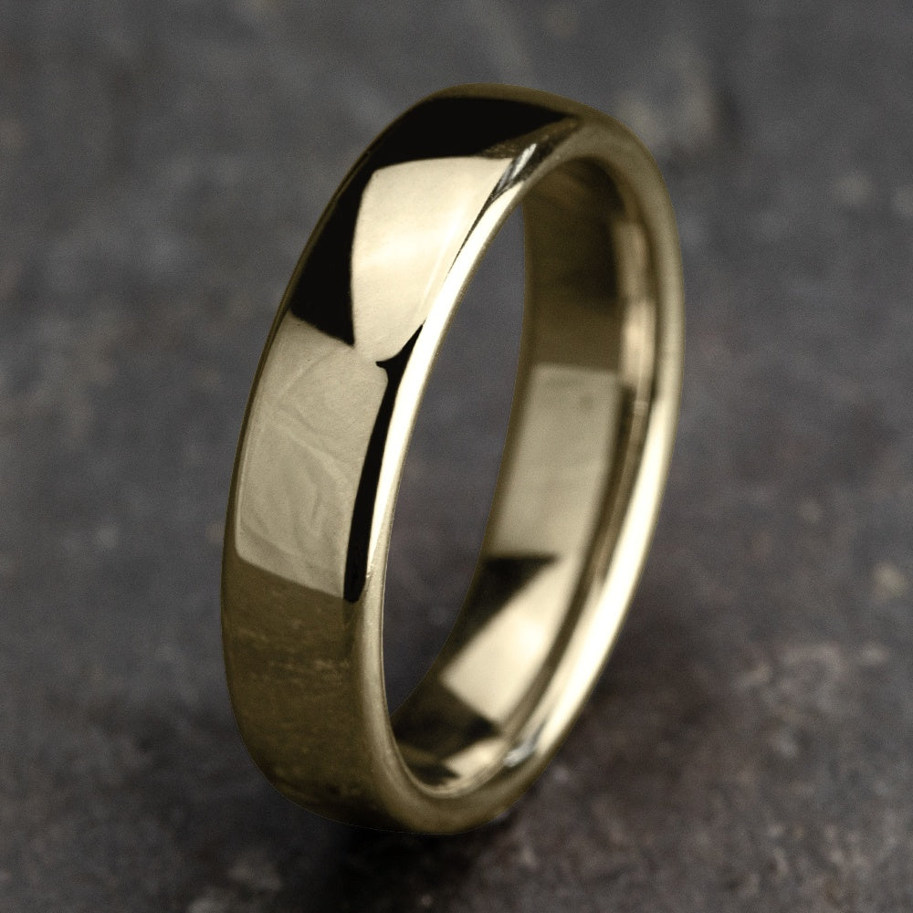 Euro Comfort-Fit® Men's Wedding Band in 14K Yellow Gold - 5.5mm Width by Benchmark