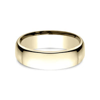 Euro Comfort-Fit® Men's Wedding Band in 14K Yellow Gold - 6.5mm Width by Benchmark