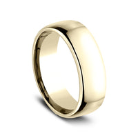 Euro Comfort-Fit® Men's Wedding Band in 14K Yellow Gold - 7.5mm Width by Benchmark