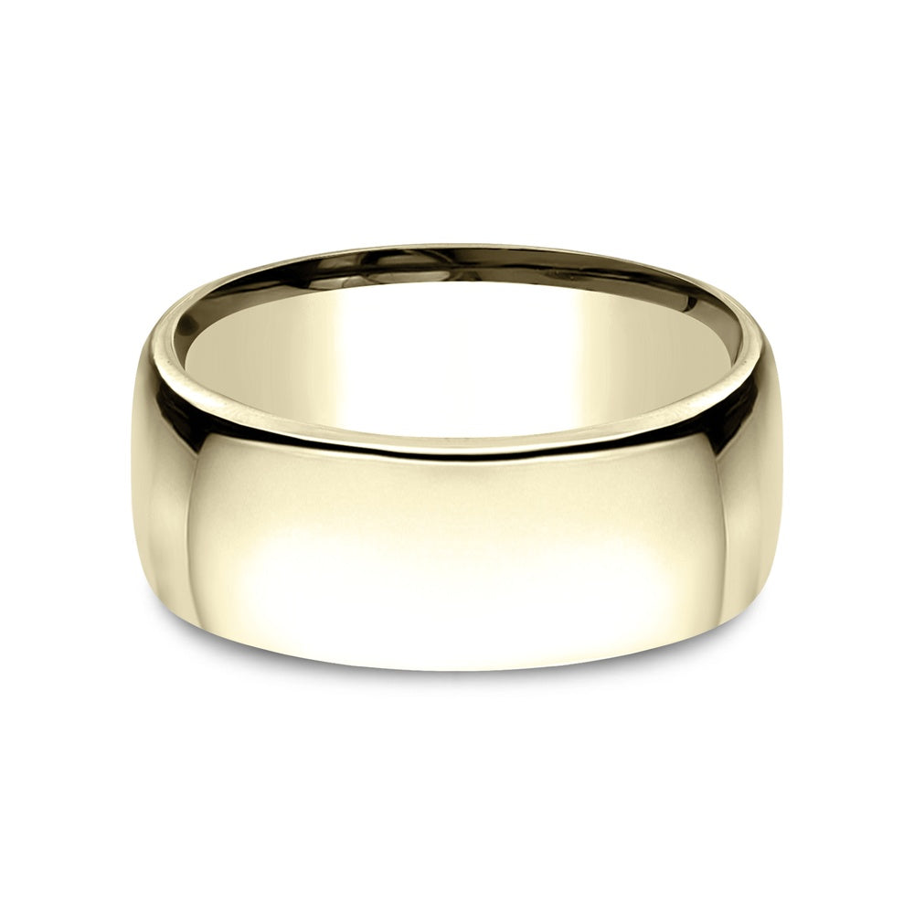 Euro Comfort-Fit® Men's Wedding Band in 14K Yellow Gold - 9mm by Benchmark