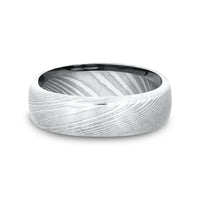 Euro Comfort-Fit® Men's Wedding Band in Damascus Steel - 6.5mm by Forge