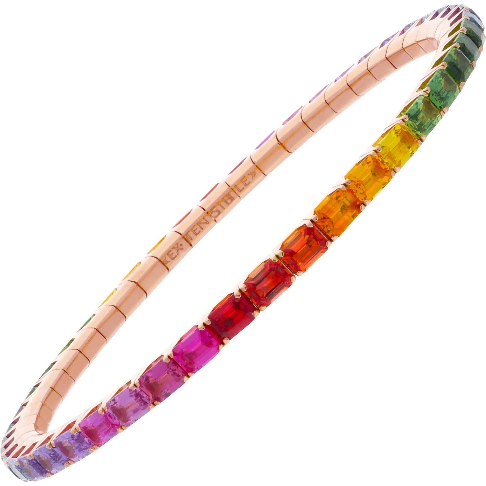 Rainbow on sale sapphire bracelet