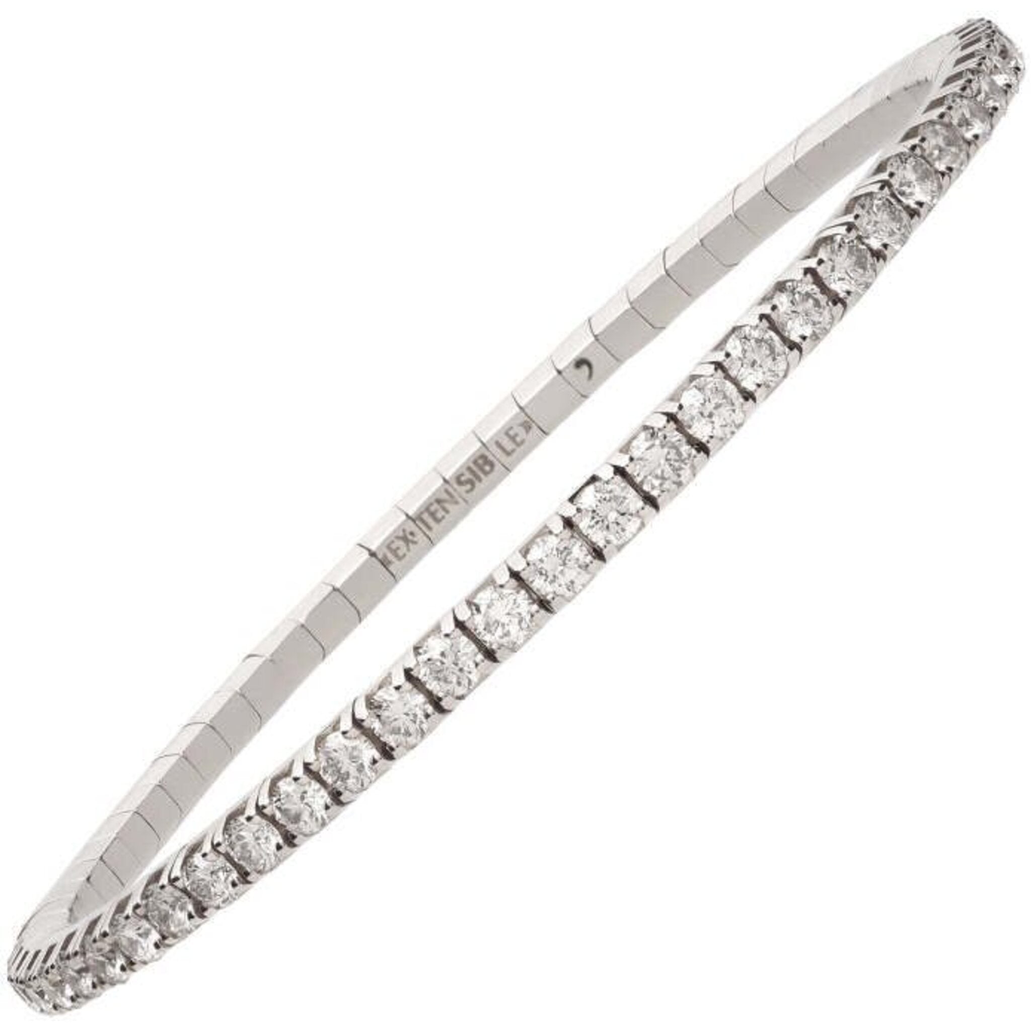 18 kt White Gold Diamond Bracelet Tennis Bracelet 4.79 Carat Lab Grown  White Pave Diamond Bracelet at Rs 138999 | Diamond Bracelets in Gurugram |  ID: 2852904269648