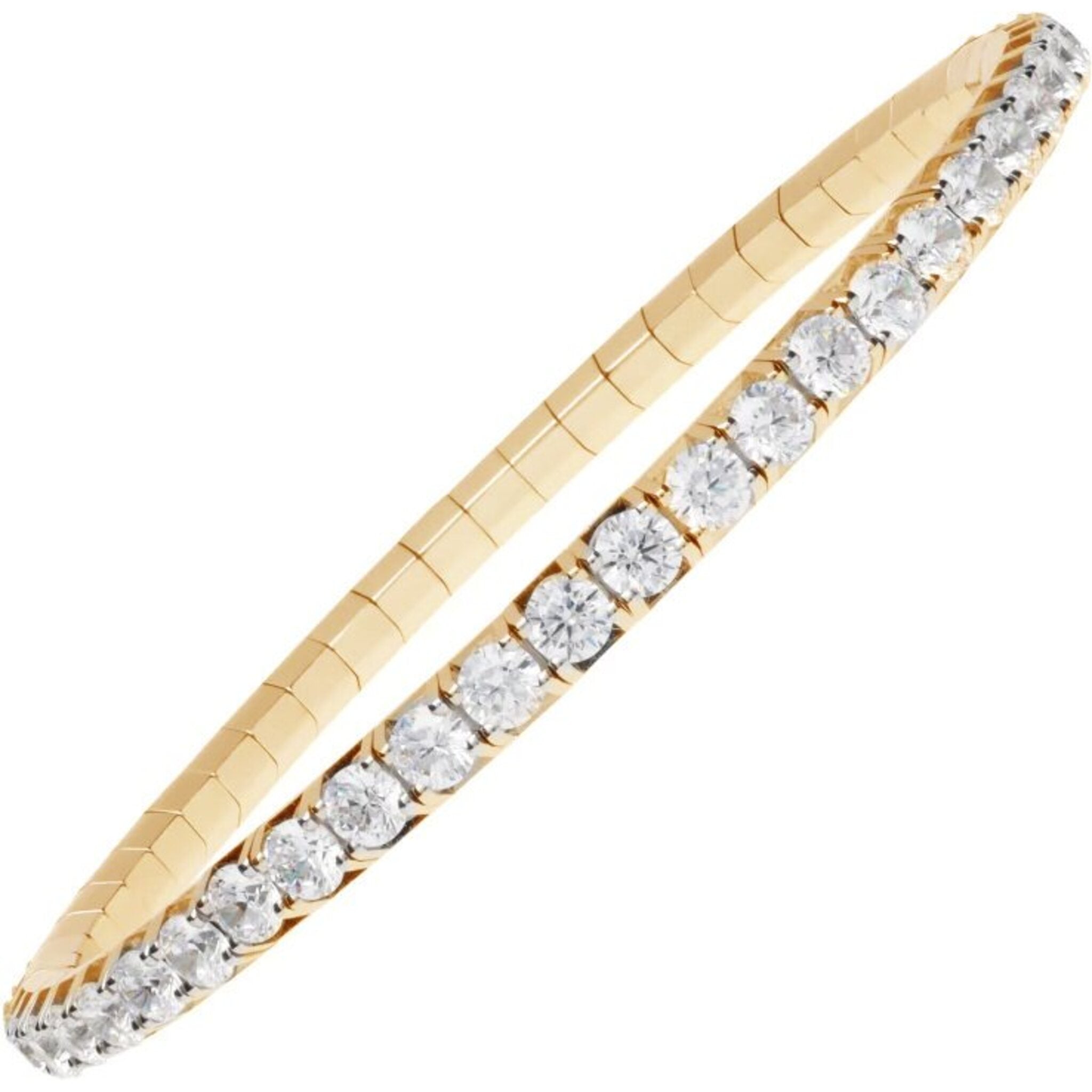 Diamond tennis bracelet 18k yellow gold Clearance