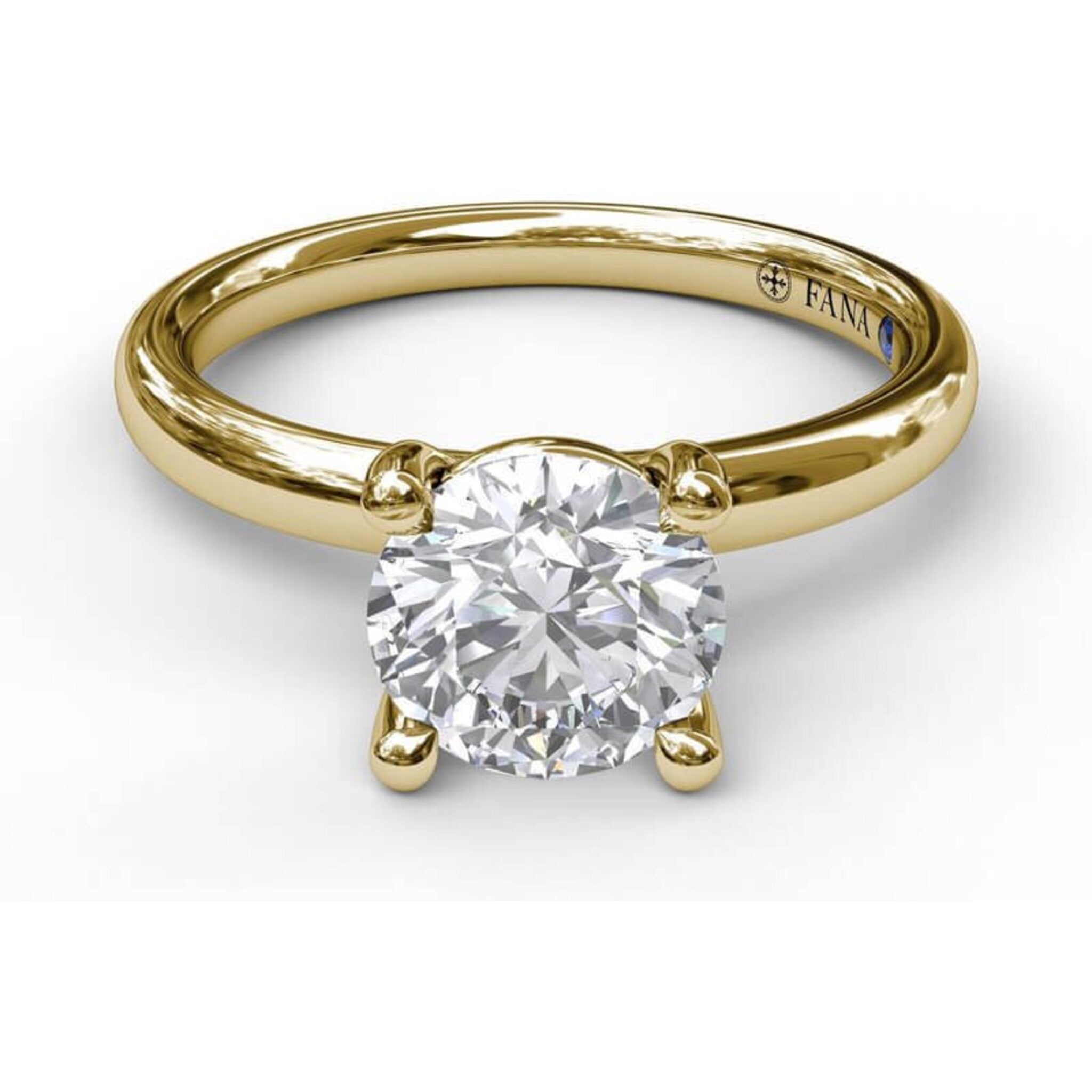 Fana Classic Round Cut Solitaire Engagement Ring