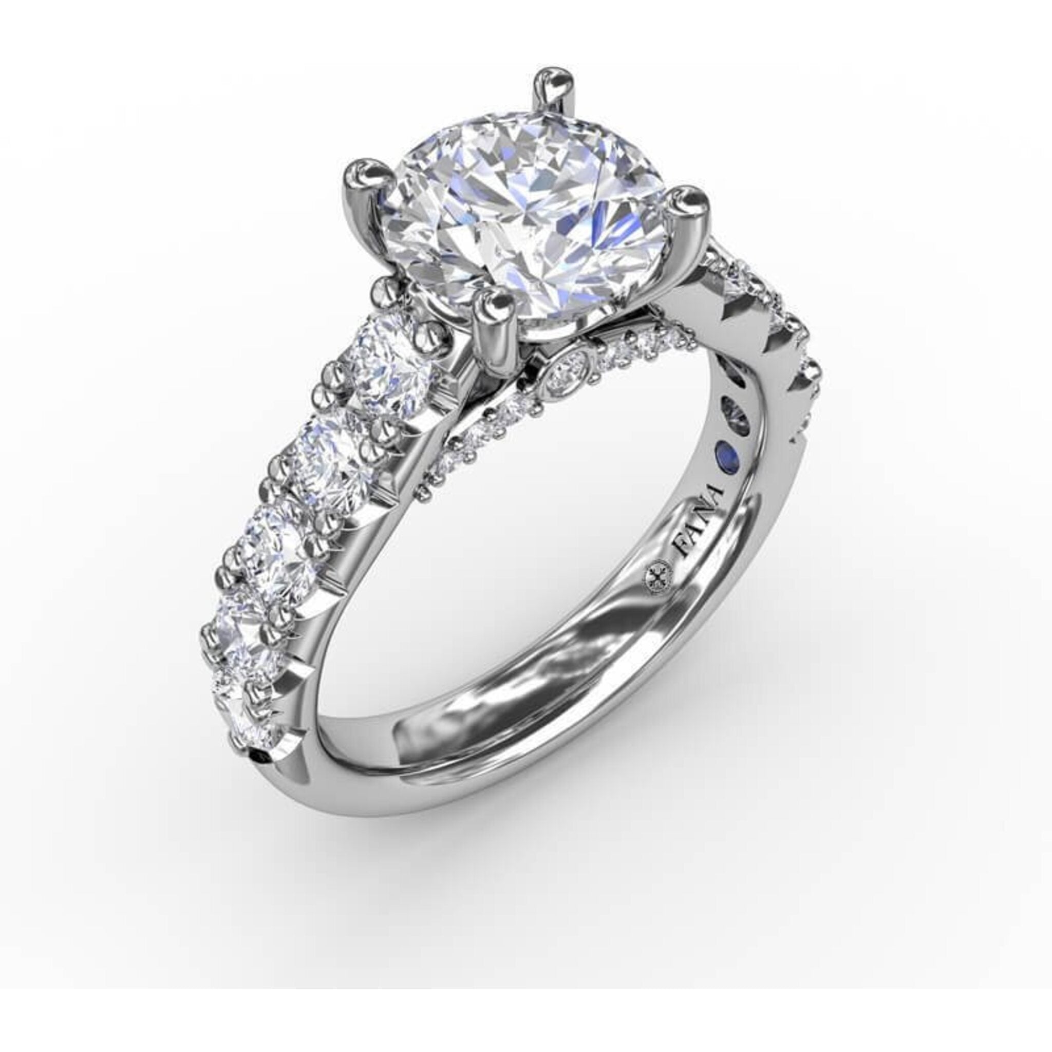 Classic round clearance cut engagement ring