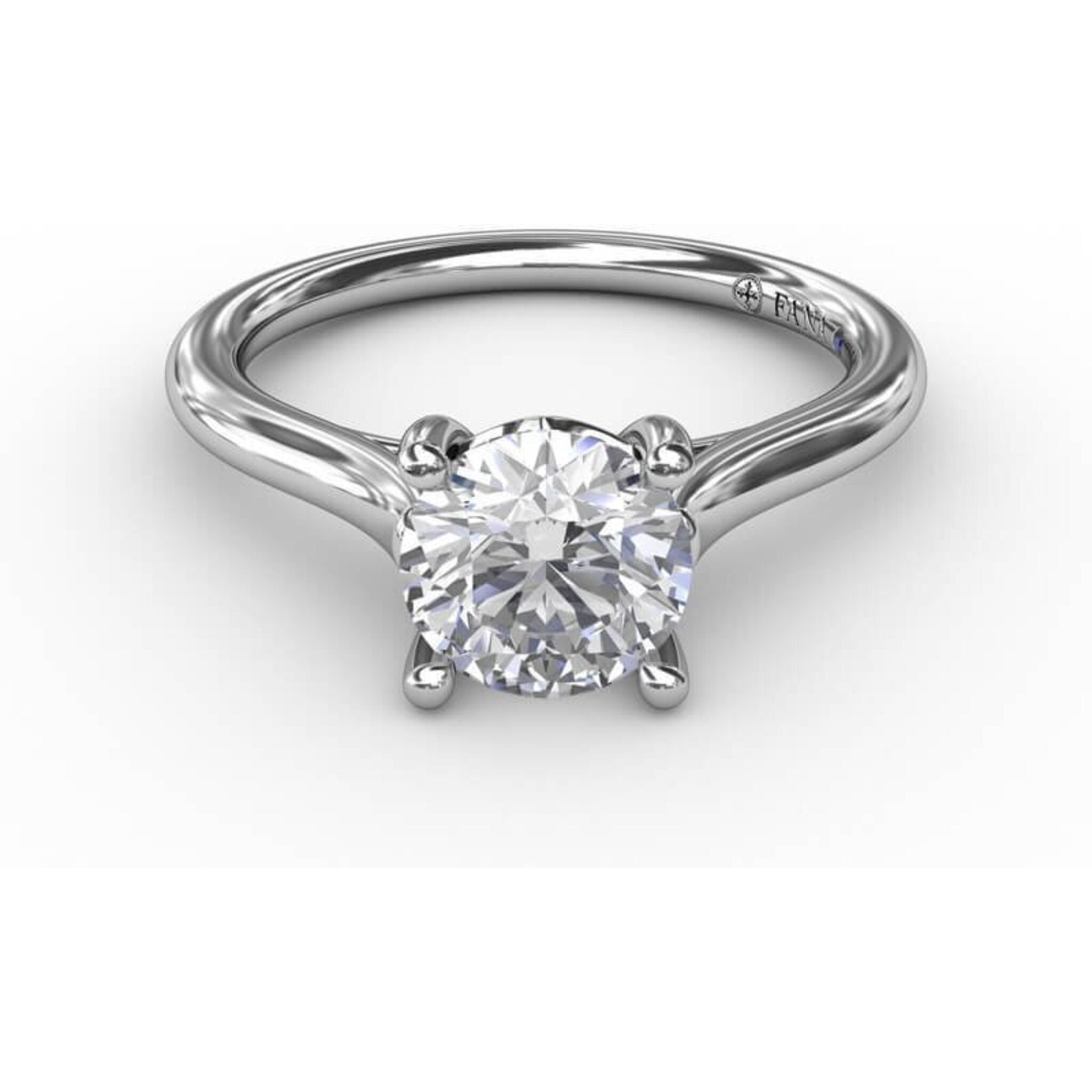 Floating Baguette & Round Diamond Diamond Ring | Berlinger Jewelry