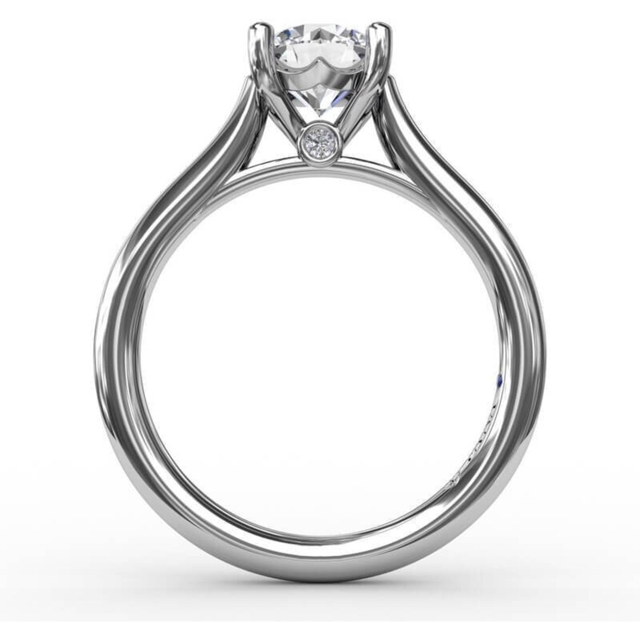 Raised solitaire best sale engagement ring