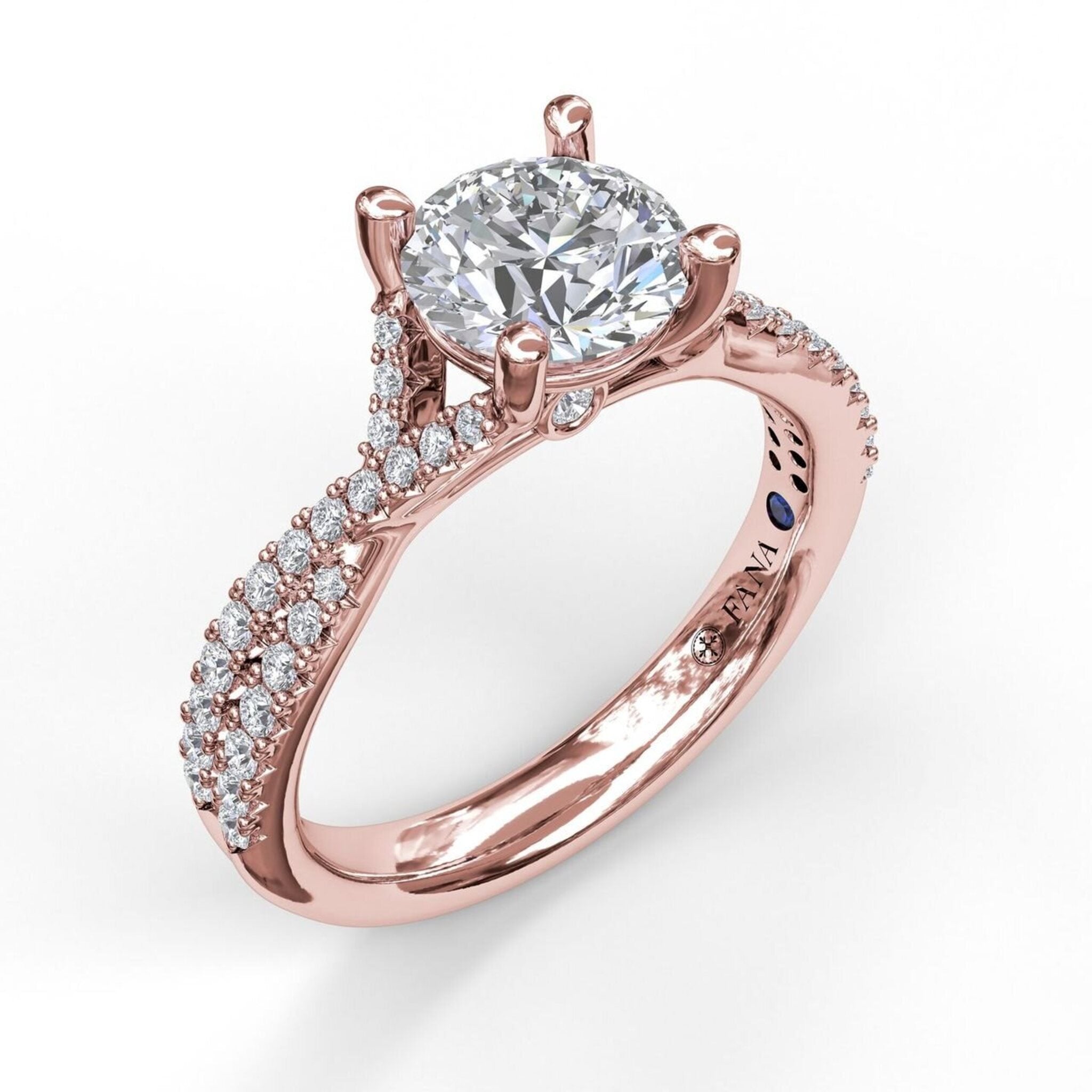The Adeline Delicate Solitaire Engagement Ring w/Narrow Diamond Band –  Joseph Schubach Jewelers