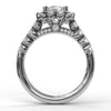 Fana - Large Cushion Halo Engagement Ring - S3589 - Available in 14K & 18K Gold (White, Yellow or Rose) and Platinum