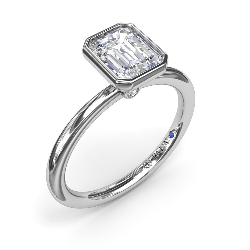 Fana - Modest Solitaire Diamond Engagement Ring - S4067 - Available in 14K & 18K Gold (White, Yellow or Rose) and Platinum