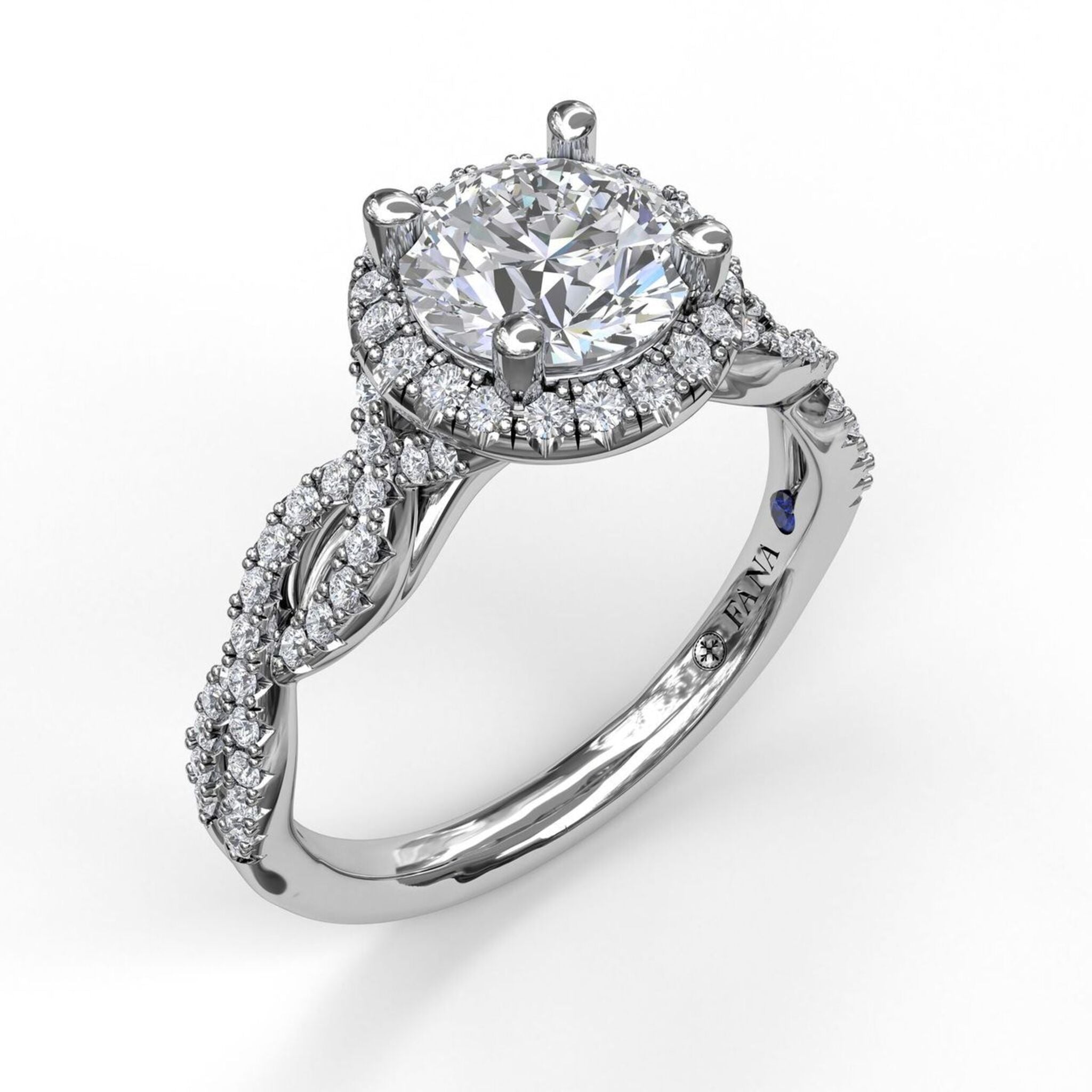 Platinum Twisted Engagement Ring