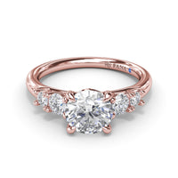 Fana - Strong and Striking Diamond Engagement Ring - S4080 - Available in 14K & 18K Gold (White, Yellow or Rose) and Platinum