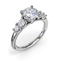 Fana - Strong and Striking Diamond Engagement Ring - S4080 - Available in 14K & 18K Gold (White, Yellow or Rose) and Platinum