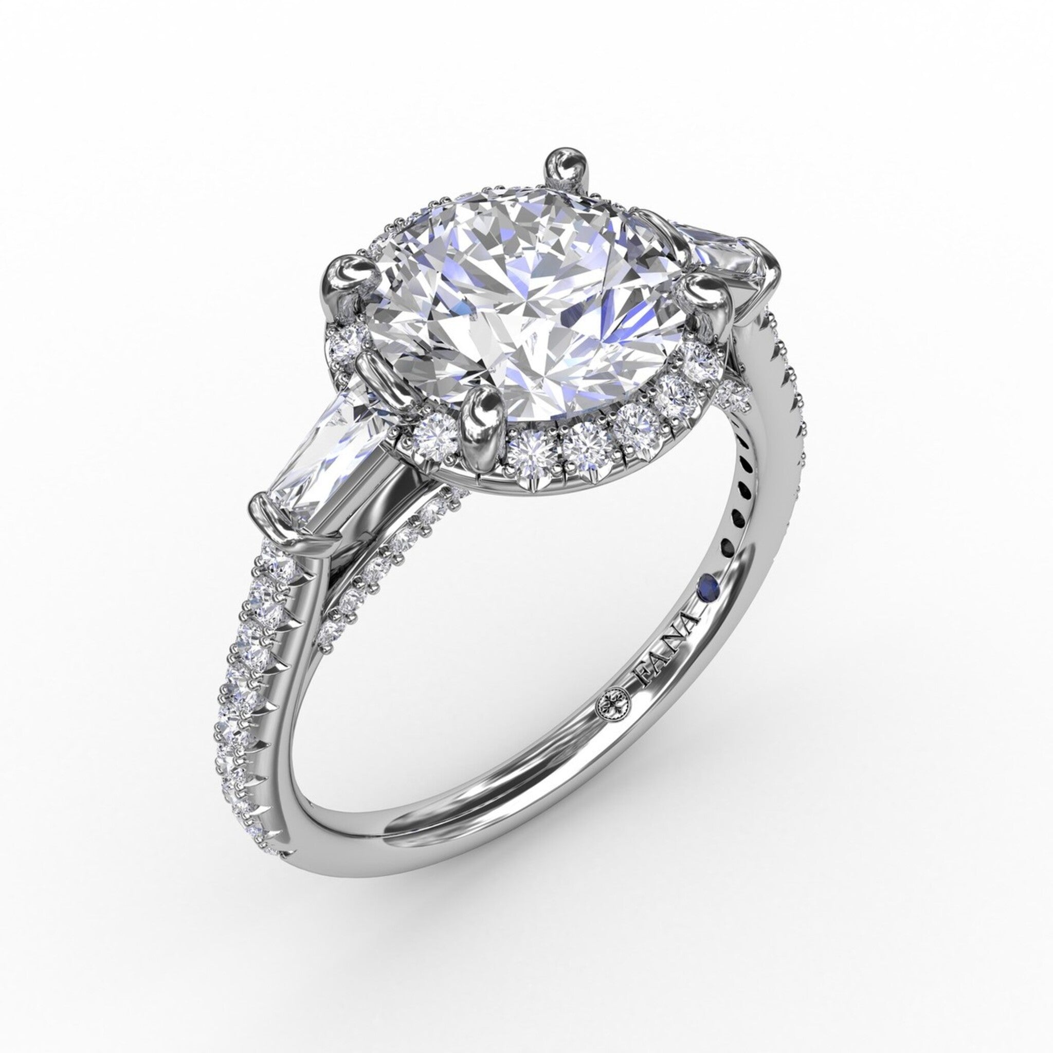 Vintage round cut 2025 engagement rings