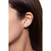 Pasquale Bruni  - Figlia dei Fiori Stud Earrings in 18k White Gold with Moonstone and Diamonds
