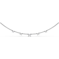 Five Stone Round Diamond Necklace by Fana - 0.41 Carat Total Diamond Weight