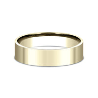 Flat Comfort Fit Men's Wedding Band in 14K Yellow Gold - 6mm Width by Benchmark