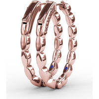 Flawless Filigree Diamond Hoop Earrings with Milgrain Edge by Fana - 0.30 Carat Total Diamond Weight