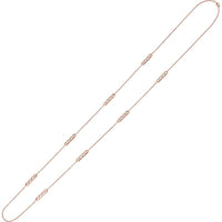 Charles Krypell - Floating Diamond by the Yard Necklace in 18K Rose Gold
