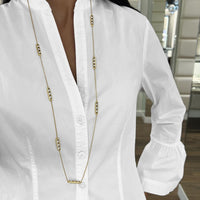 Charles Krypell - Floating Diamond by the Yard Necklace in 18K Yellow Gold