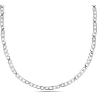 Floating Diamond Link Necklace in 18K White Gold by Charles Krypell
