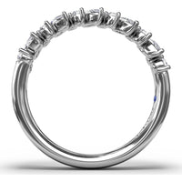 Floating Marquise and Round Diamond Band by Fana - 0.74 Carat Total Diamond Weight