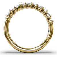 Floating Marquise and Round Diamond Band by Fana - 0.74 Carat Total Diamond Weight