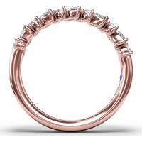 Floating Marquise and Round Diamond Band by Fana - 0.74 Carat Total Diamond Weight