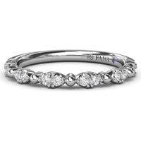 Floating Shared-Prong Diamond Band with Round Diamonds by Fana - 0.16 Carat Total Diamond Weight