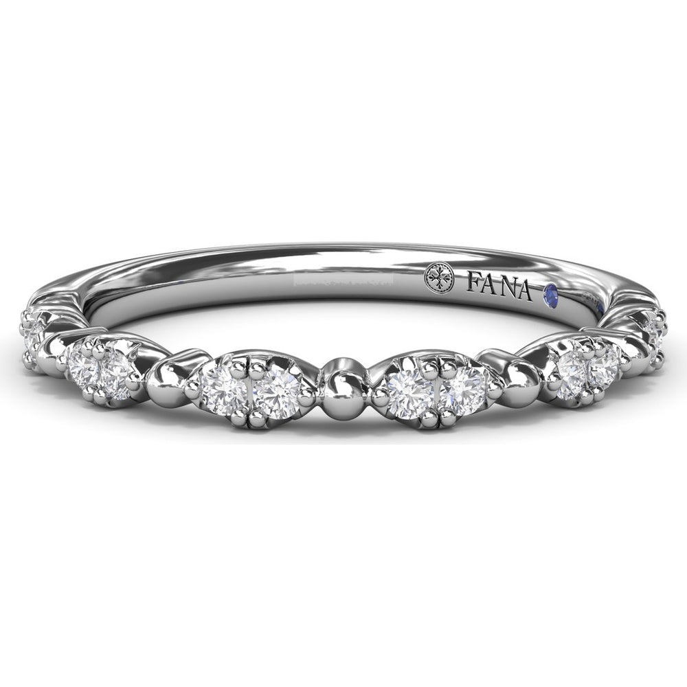 Floating Shared-Prong Diamond Band with Round Diamonds by Fana - 0.16 Carat Total Diamond Weight