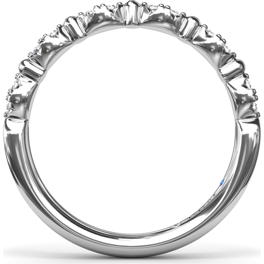 Floating Shared-Prong Diamond Band with Round Diamonds by Fana - 0.16 Carat Total Diamond Weight
