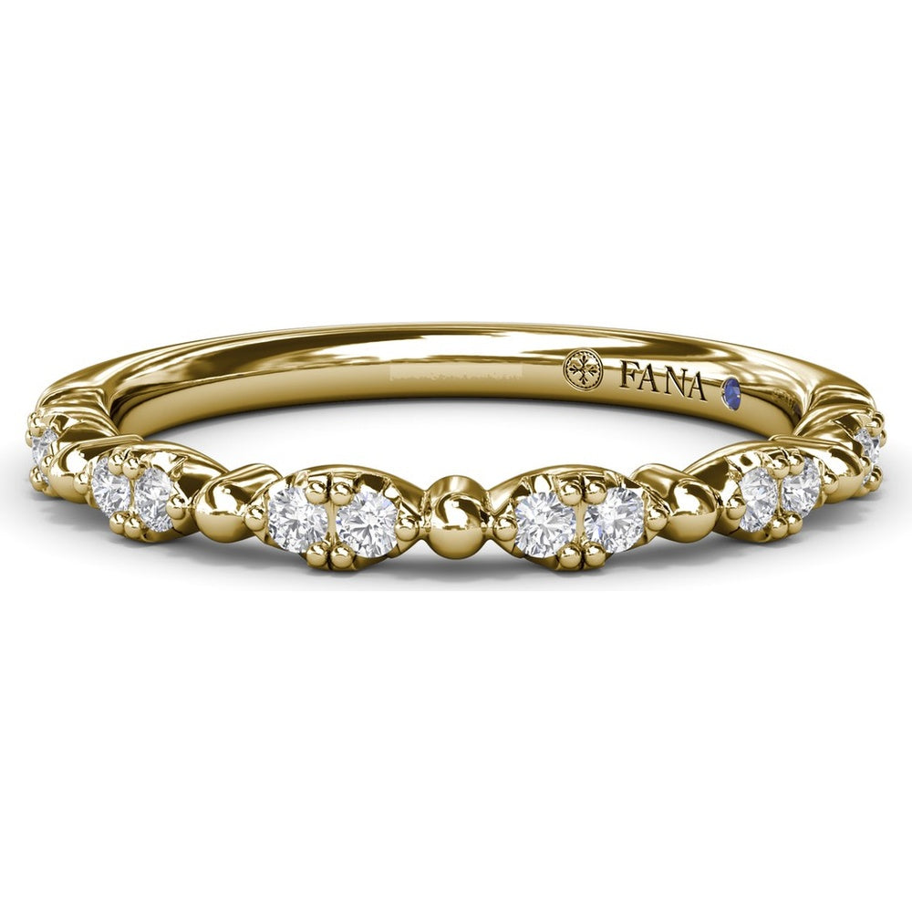 Floating Shared-Prong Diamond Band with Round Diamonds by Fana - 0.16 Carat Total Diamond Weight