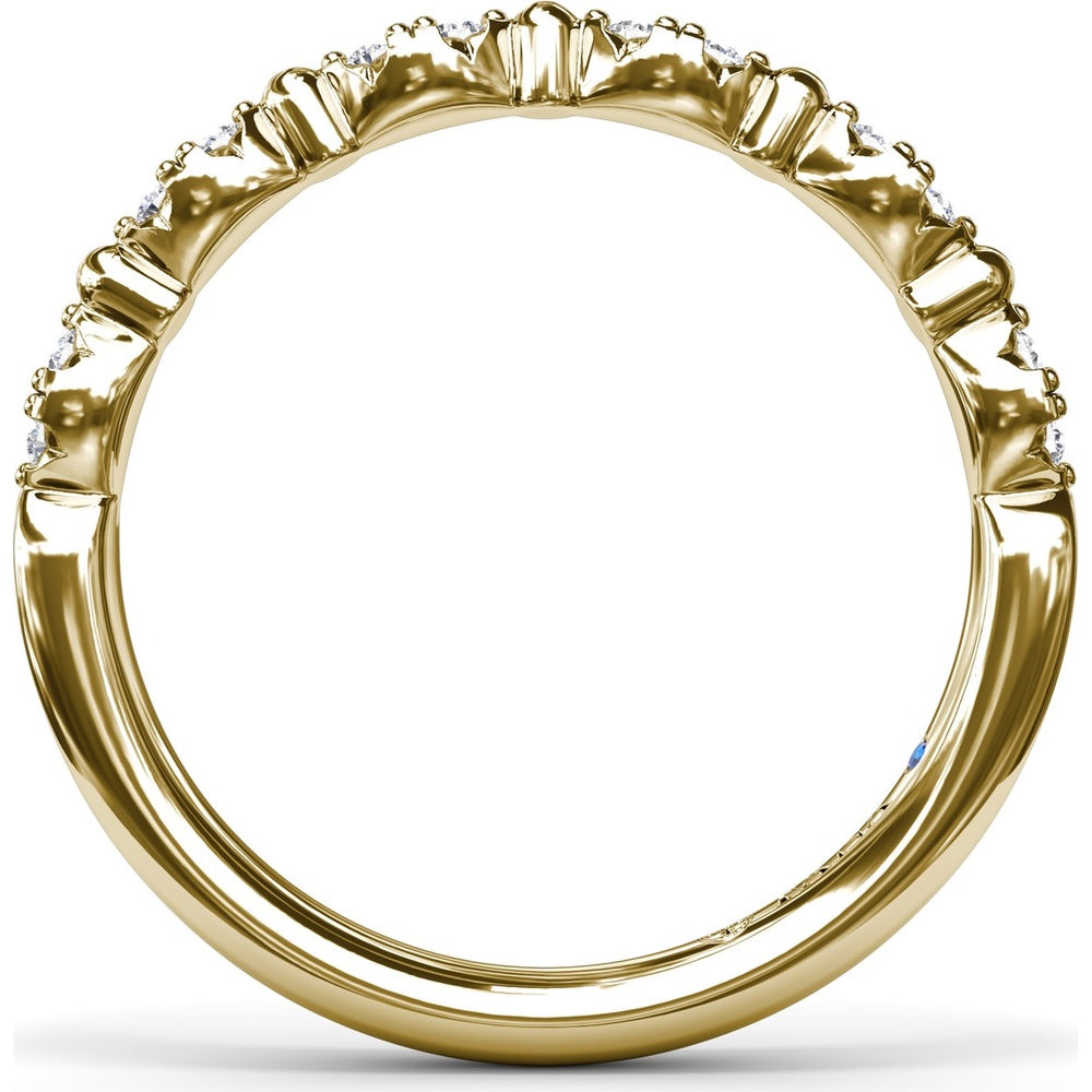 Floating Shared-Prong Diamond Band with Round Diamonds by Fana - 0.16 Carat Total Diamond Weight